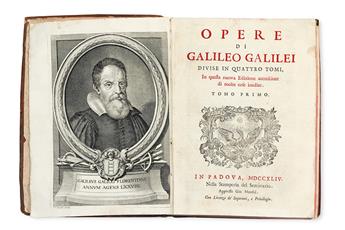 GALILEI, GALILEO. Opere.  4 vols.  1744